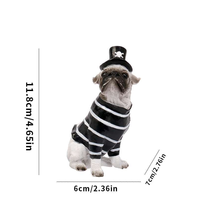 Halloween Decoration Ins Style Pet Dog Witch Resin Figurine Pet Shop Decor