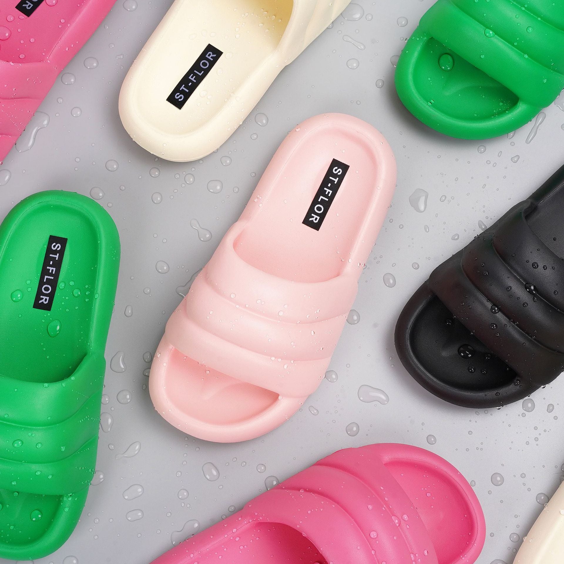 Step On Shit Slippers EVA Rubber Plastic Simple Leisure Home Men And Women Tide Slippers Flat Bottom Slippers Wear Slippers