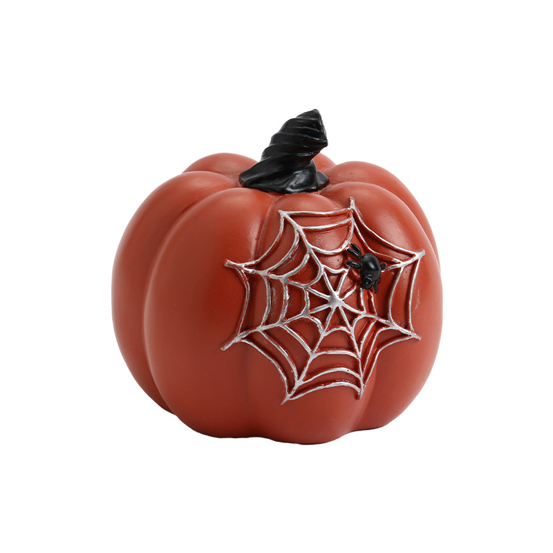 Halloween Decoration Resin Pumpkin Decorative Item Tabletop Ornament for Halloween Party