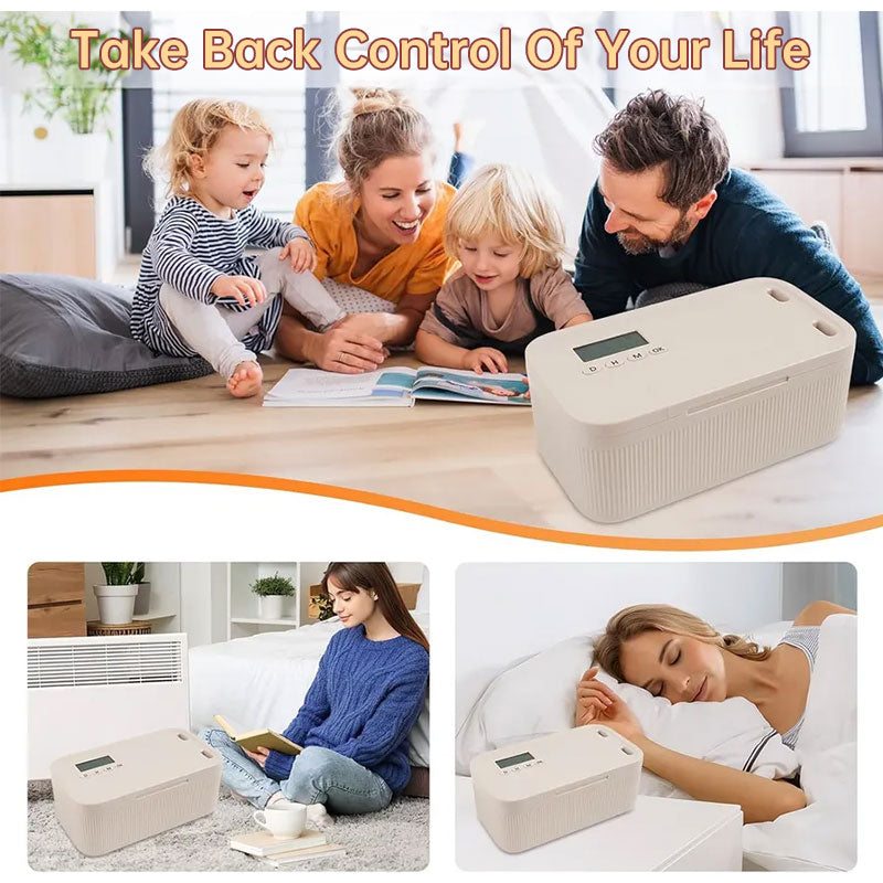 Timed Lock Safe Box: Electronic Security Storage for Personal Items, Documents, Phones & Cigarettes