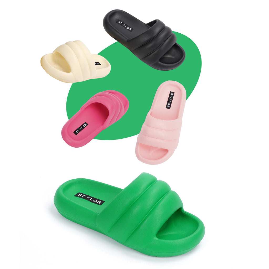 Step On Shit Slippers EVA Rubber Plastic Simple Leisure Home Men And Women Tide Slippers Flat Bottom Slippers Wear Slippers