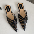 Fashion Ladies Slippers Mules Women Flip Flops Summer New Casual Pointed Toe Slides Gladiator Female Shoes Outside Heels