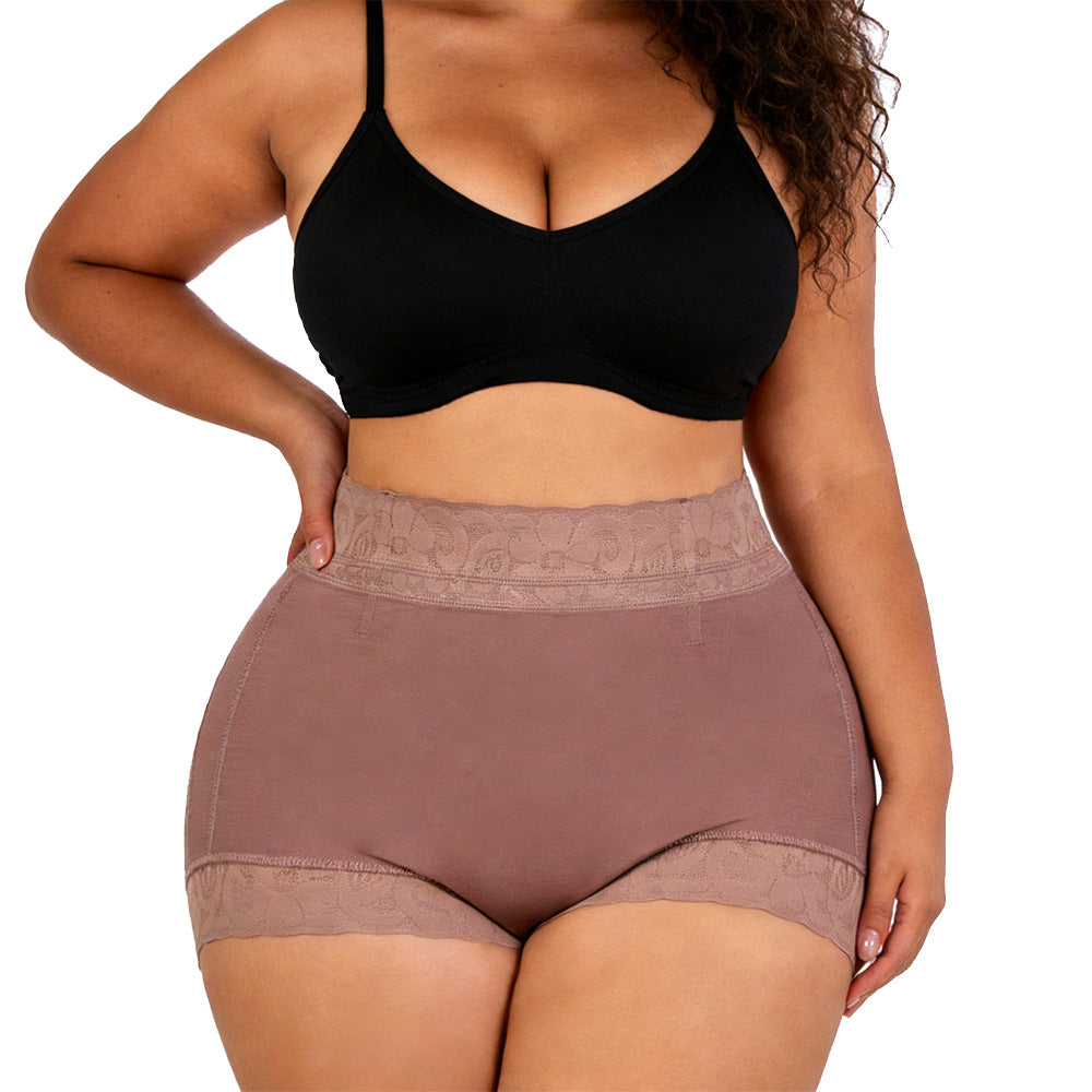 Mid waist, hip lifting, waist cinching, abdominal pants, body shaping, tight fitting, hip lifting, triangular shaping underwear for women