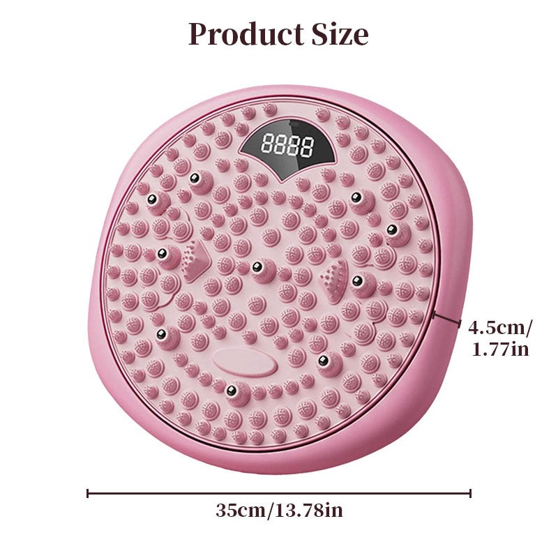 Intelligent Magnetic Twist Disc for Waist & Body Shaping - Non-Slip Mat with Auto Count & Type-C Charging
