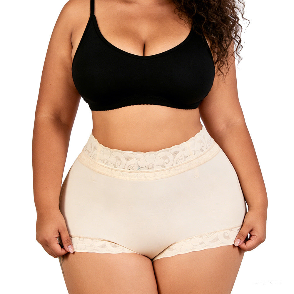 Mid waist, hip lifting, waist cinching, abdominal pants, body shaping, tight fitting, hip lifting, triangular shaping underwear for women