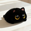 Cute Plush Cat Squishy Emotional Companion Stress Relief Soothing Super Soft Down Cotton Round-Eyed Cat Stackable Toy