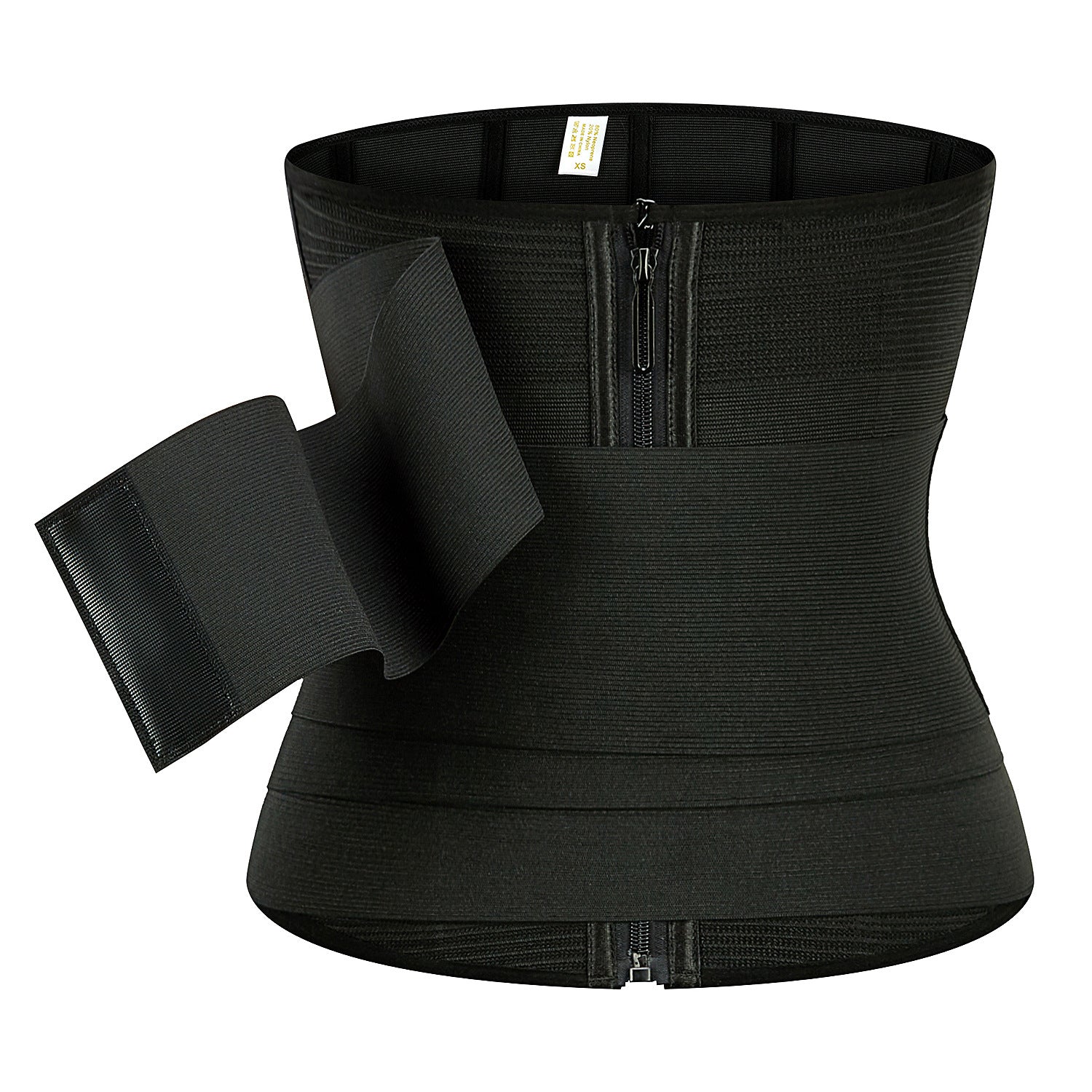 Adjustable Strap Corset Waist Trainer with Zipper for Body Shaping and Abdominal Support - Women's Shapewear Belt