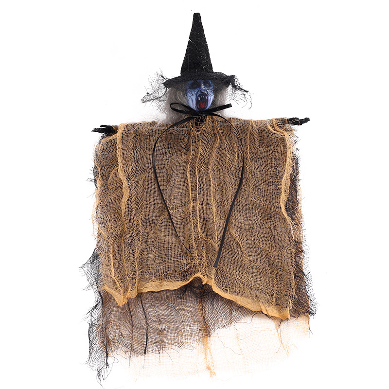 Halloween Decoration Halloween Scary Witch Hanging Ghost Ornament Haunted House Party Prop Hanging Decor