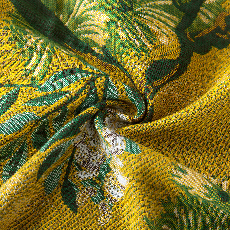 Jungle Style Cotton Gauze Blanket, Double-Sided Use Throw Blanket, All-Season Reversible Cover for Sofa, Adult Nap Blanket