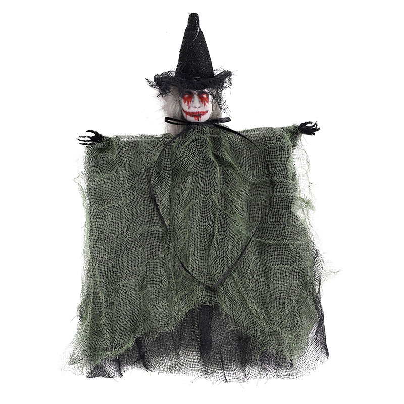 Halloween Decoration Halloween Scary Witch Hanging Ghost Ornament Haunted House Party Prop Hanging Decor