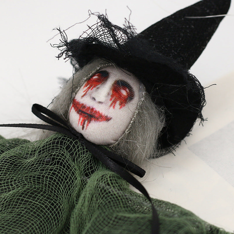 Halloween Decoration Halloween Scary Witch Hanging Ghost Ornament Haunted House Party Prop Hanging Decor