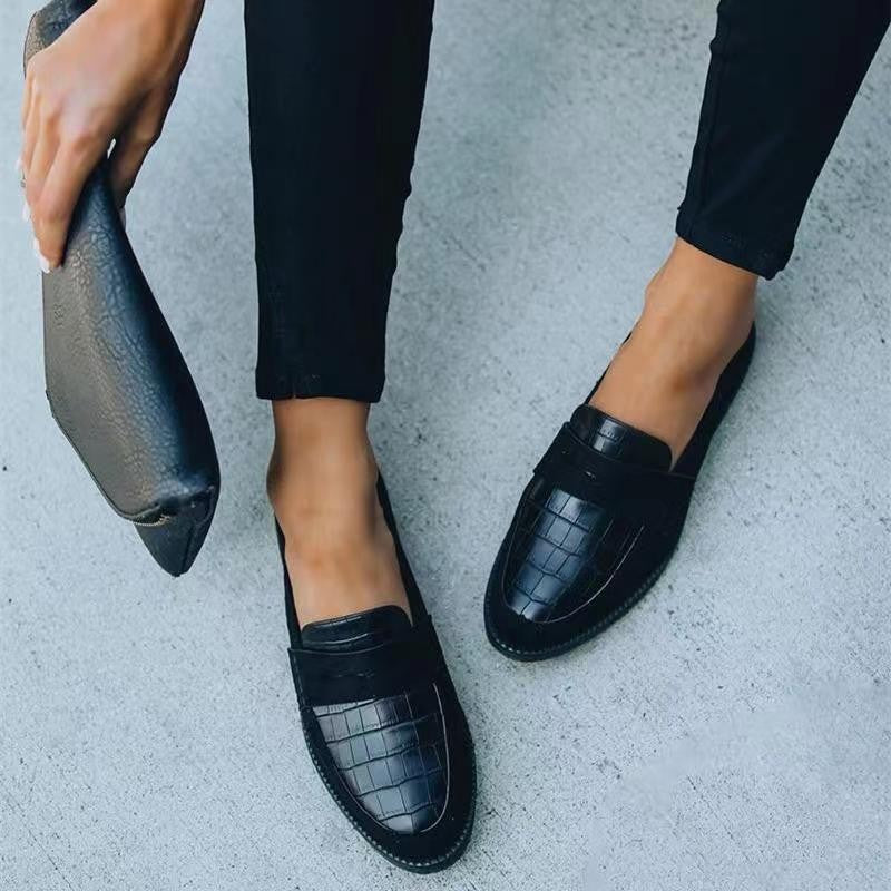 Comfortable Leather Shoes Casual Loafers, Size 35-43