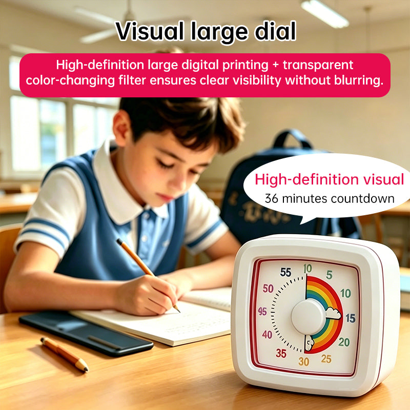Yunbaoit Visual Timer – Digital Countdown Clock with Night Light for Kids & Kitchen