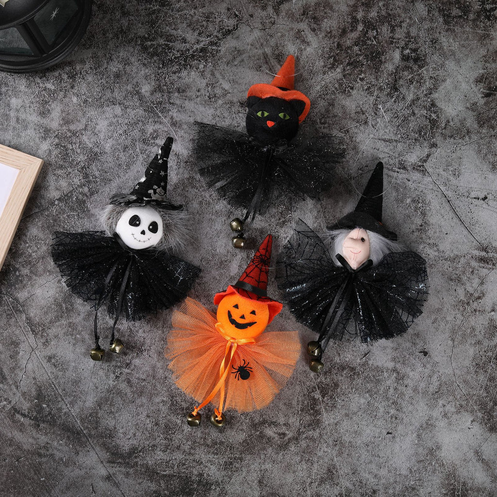 Halloween Decorations Party Bar Decor Pumpkin Ghost Witch Black Cat Hanging Ornaments Scary Witch Wall Hangings
