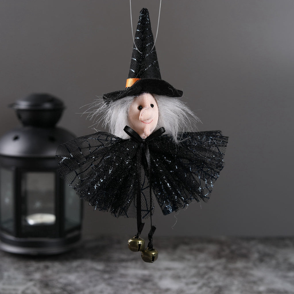 Halloween Decorations Party Bar Decor Pumpkin Ghost Witch Black Cat Hanging Ornaments Scary Witch Wall Hangings