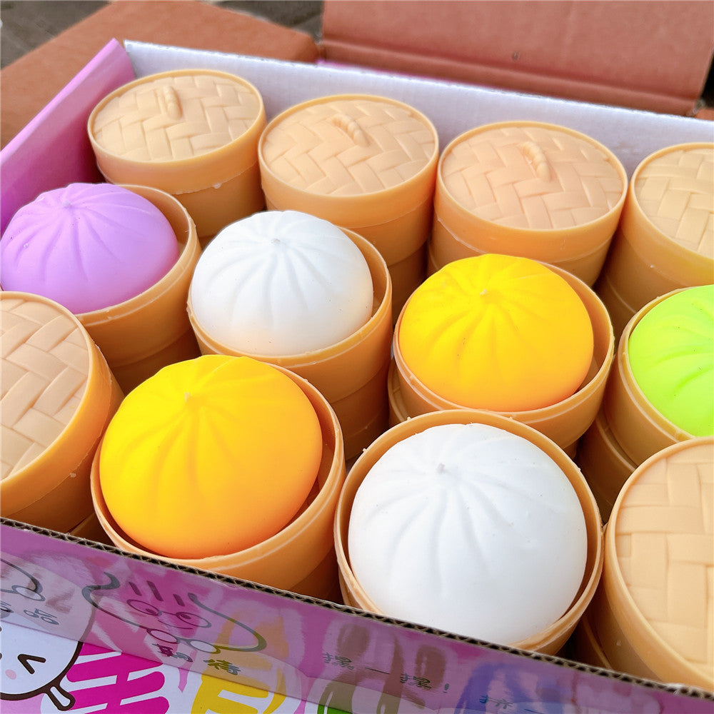 Simulated Steamed Bun Squishy Stress Relief Toy, Large Size