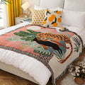 Artistic Sketch Throw Blanket, Camping Blanket, Leisure Blanket, Nap Blanket, Sofa Throw, Picnic Blanket, Bed End Blanket