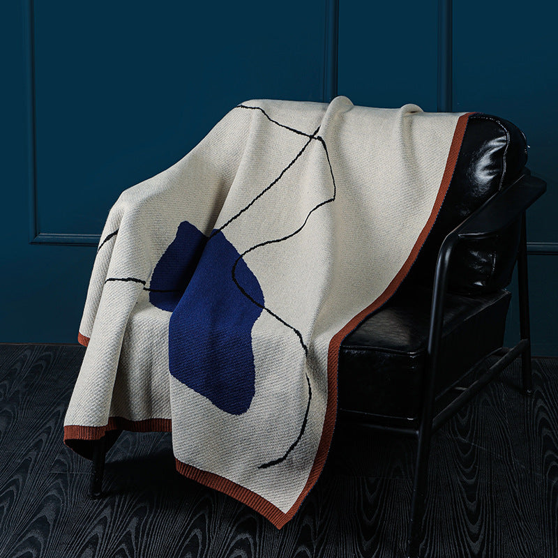 Wool Sofa Blanket Quilt Spring And Autumn Knitted Nap Sofa Blanket Office Nordic Small Blanket Single