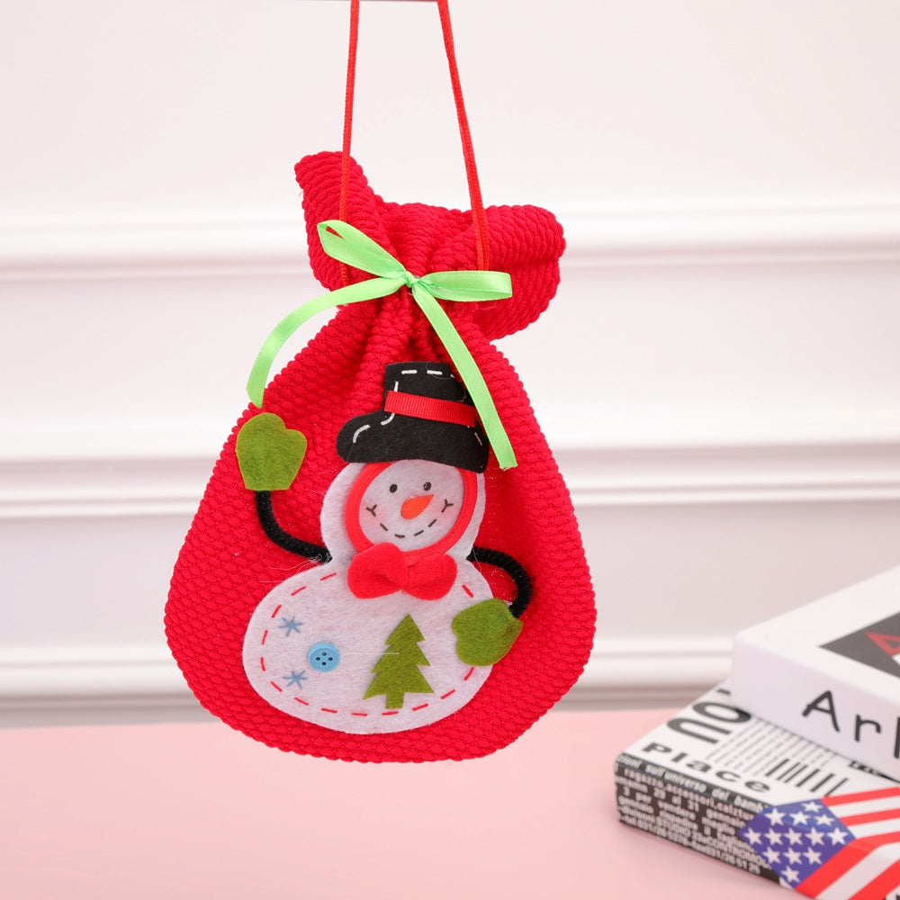 Christmas gift bag 3D Christmas snowman candy bag gift bag